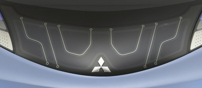 Illustration for article titled Mitsubishi iMiEV Sport Air Concept: Similar Body, Tron-Like Interior